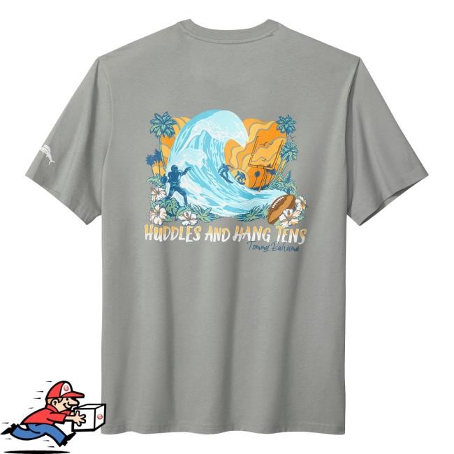 Official NFL Shop Men's Atlanta Falcons Tommy Bahama Gray Huddle & Hang Tens New Shirt ArizonaCardinals