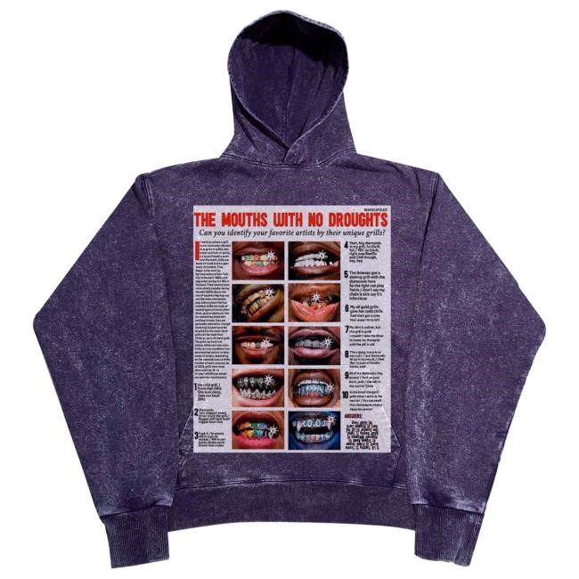 Official Noissey Merch Noissey High-Quality Magazine-Style Black Wash Print Hood