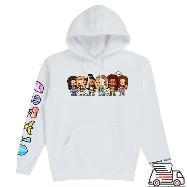 Official Katseye x Toca Boca White Hoodie