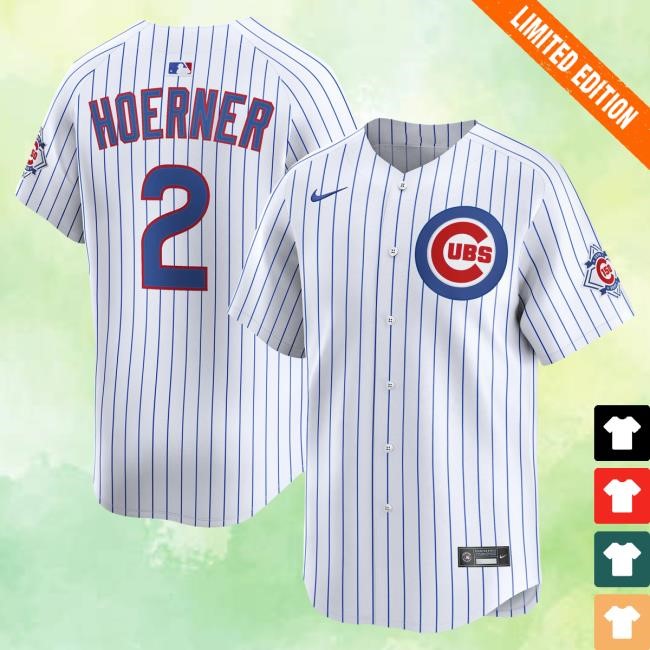 Nico Hoerner 150th Jersey MLB Baseball Chicago Cubs Ivy Shop