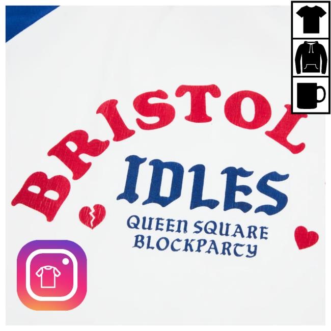 Official Idles Merch Store Shop Idles Band Queen Square Fitted Raglan Shirts