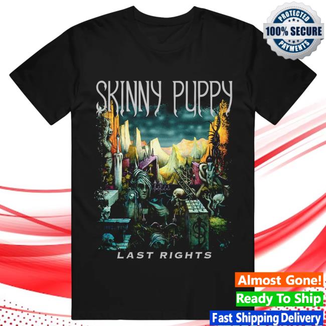 Official Skinny Puppy Merch Skinny Puppy Last Rights Black T Shirt