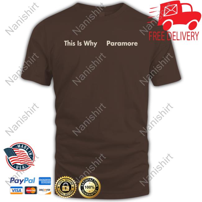 Official Paramore Shop Merch This Is Why Red Album Shirt 2024