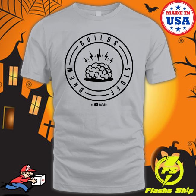 Official Drew Builds Stuff Merch Drew Builds Stuff Logo Tee