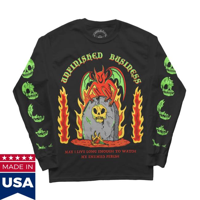 Wizard Of Barge Unfinished Business Long Sleeve Tee Shirt