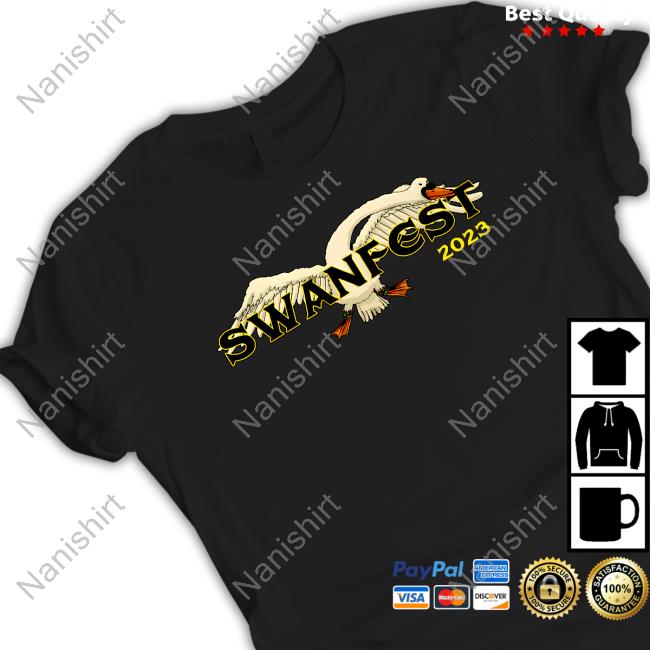 Official Swanfest Event 2023 Black Tee