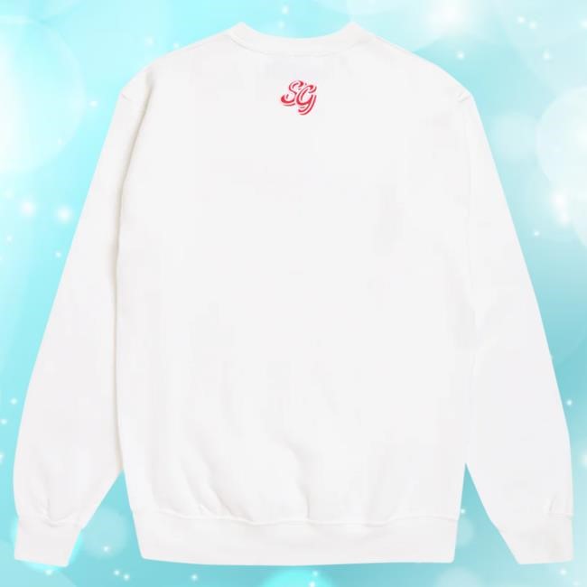 Official Selena Gomez Merch Store Shop Selenator White Heart Sweatshirt SelenaGomez