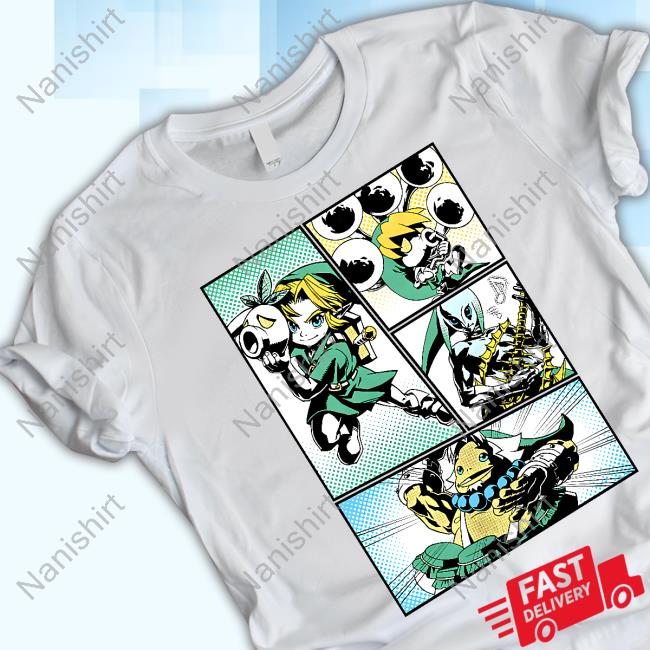 Legend Of Zelda Comic Panels Nintendo T Shirt