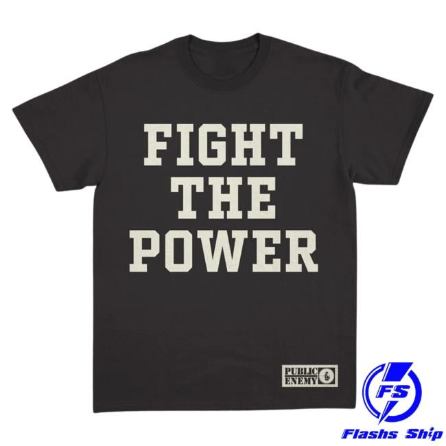 Public Enemy Fight The Power Text T Shirt Public Enemy Official Store