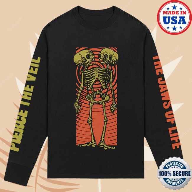 Official Pierce The Veil Merch Store Skeleton Lovers Longsleeve Pierce The Veil Clothing Shop Ptv Merch