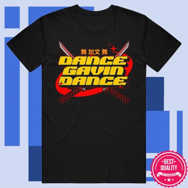 Official Dance Gavin Dance Merch Katana - Black Popover Shirt DanceGavinDance
