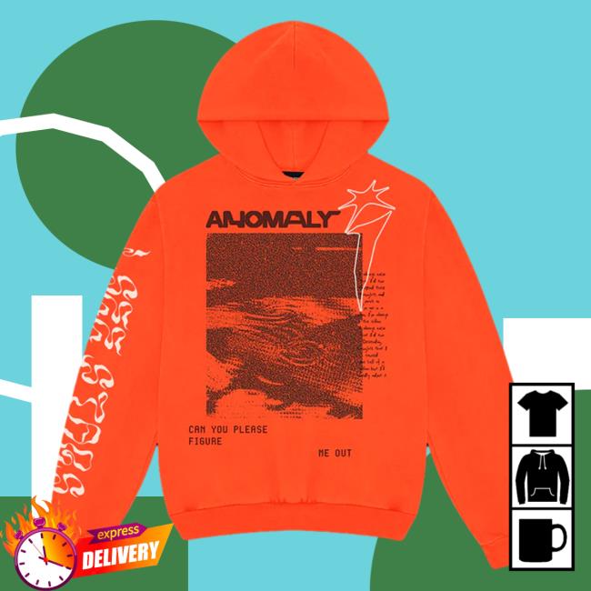 I See Stars Merch Orange Anomaly Hooded Sweatshirt