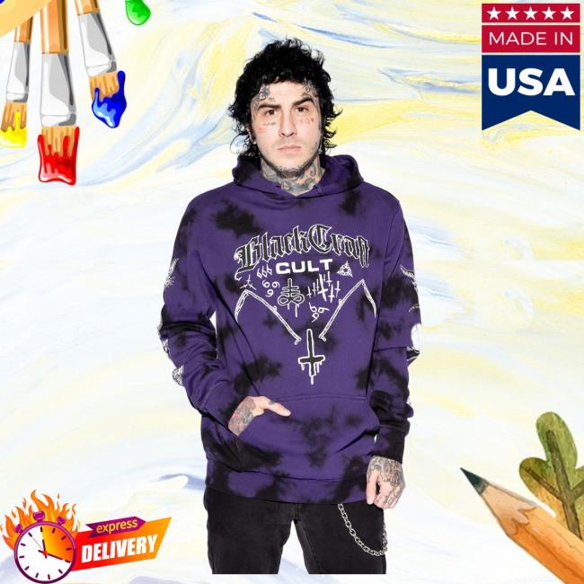 Blackcraft Cult Clothing Store BlackcraftCult Aftermath - Purple Lightning Dye Sweaters