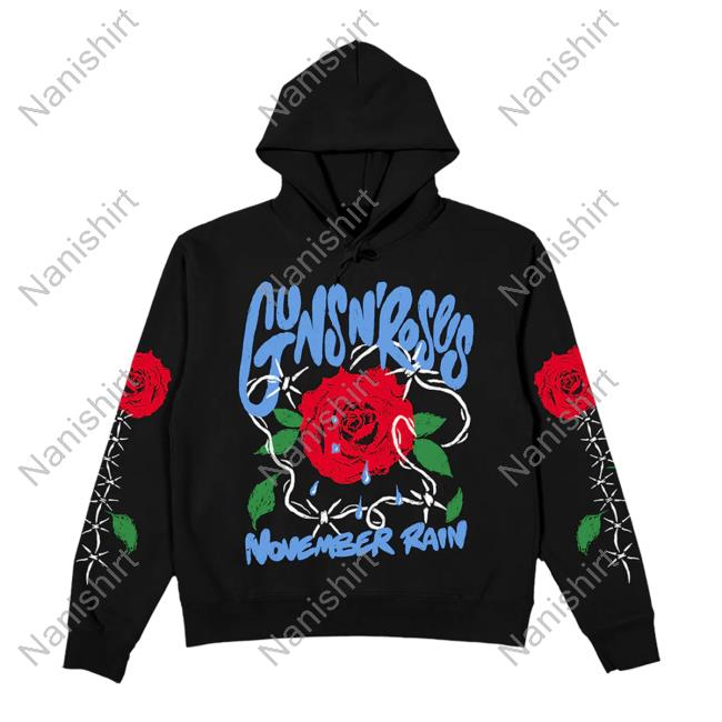 Official Guns N' Roses Clothing Store Shop November Rain Black Sweatshirts Gnr Merch