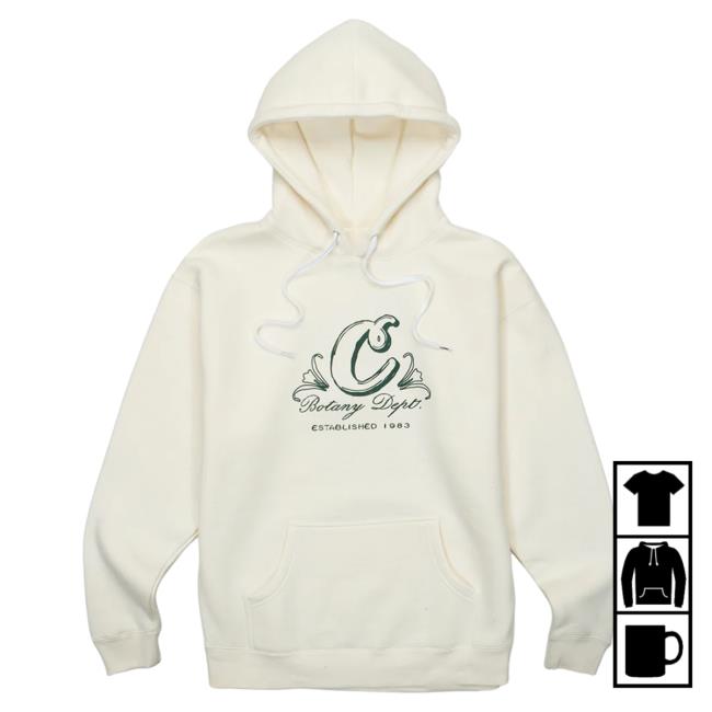 Official Cookies Merch Store Cookies Spring 2 Botany Dept Popover Hoodie Bone Apparel Clothing Shop Cookiessf