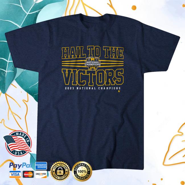 Official Breaking T Michigan Football: Hail To The Victors National Champions 2023 T-Shirt