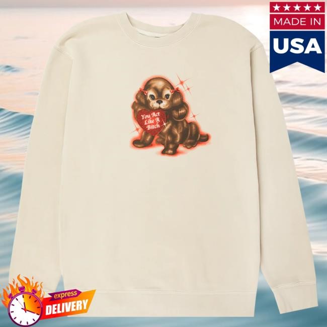 Official Sabrina Carpenter Merch Store Shop Sabrina Carpenter Like A Bitch Sweatshirts SabrinaCarpenter