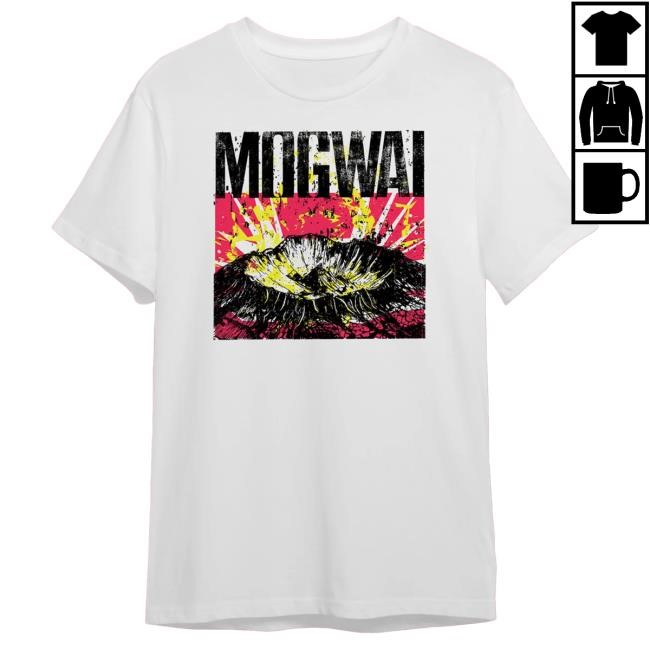 Mogwai The Bad Fire | White Cover Artwork Hot Shirt