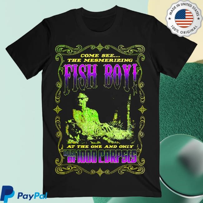 Official Rob Zombie Merch Store Fish Boy Hot Shirt
