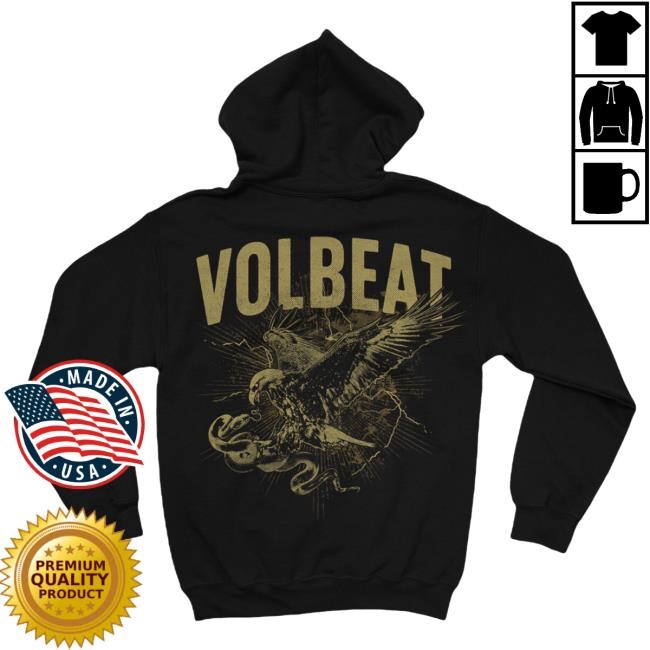 Official Volbeat Merch Store Shop Volbeat Eagle Hooded Sweatshirt