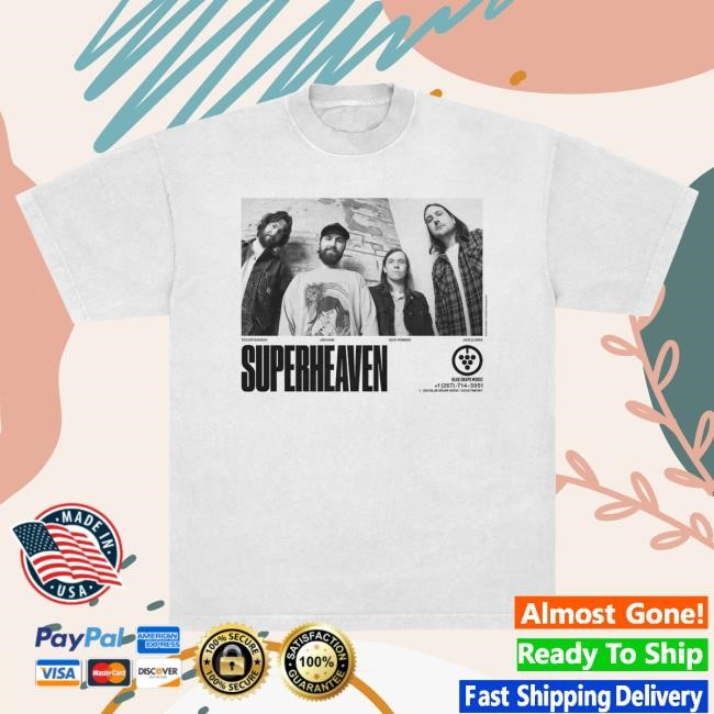 Superheaven Promo Poster White Hot Shirt Superheaven Merch Store Official