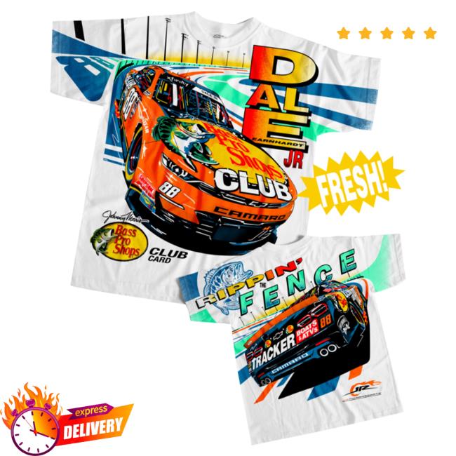 Jr Motorsports Merch Dale Earnhardt Jr. #88 Bass Pro Shops Total Print T-Shirt