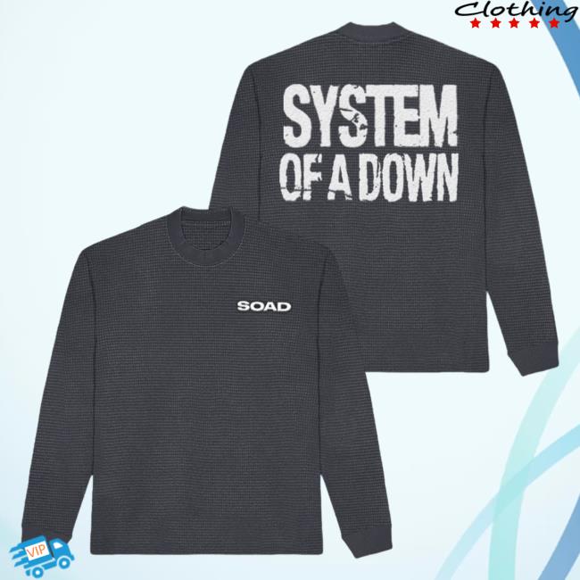 Official System Of A Down Merch Store Shop Merch Soad Thermal Crewneck Sweatshirt