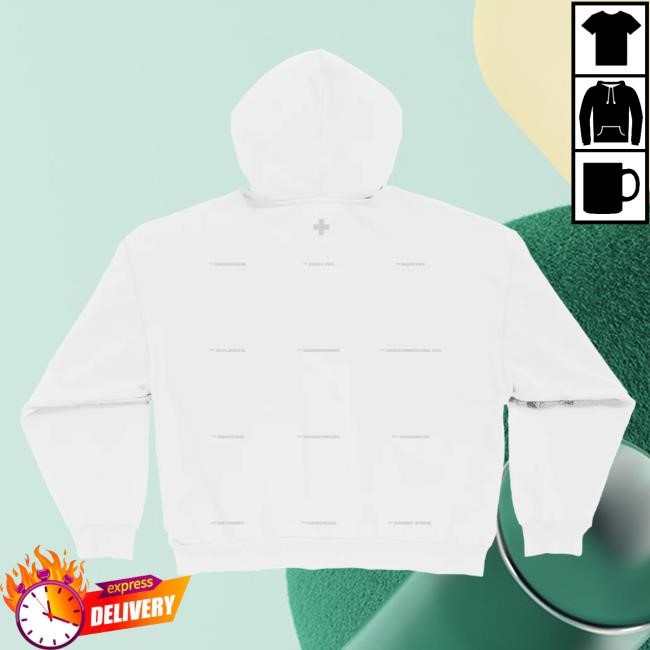 2Hollis 2H White Dateback Full Zip Pullover Hoodie