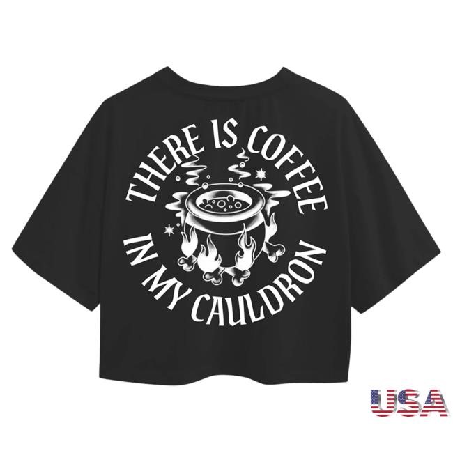 Official Blackcraft Clothing Blackcraft Coffee In My Cauldron Crop Top Shirt