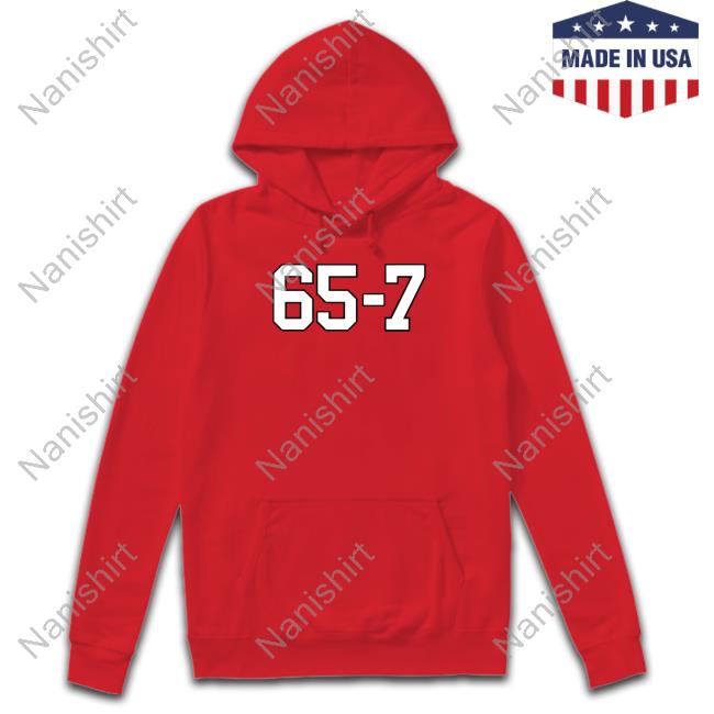 65-7 Tee Red 65-7 Hoodie