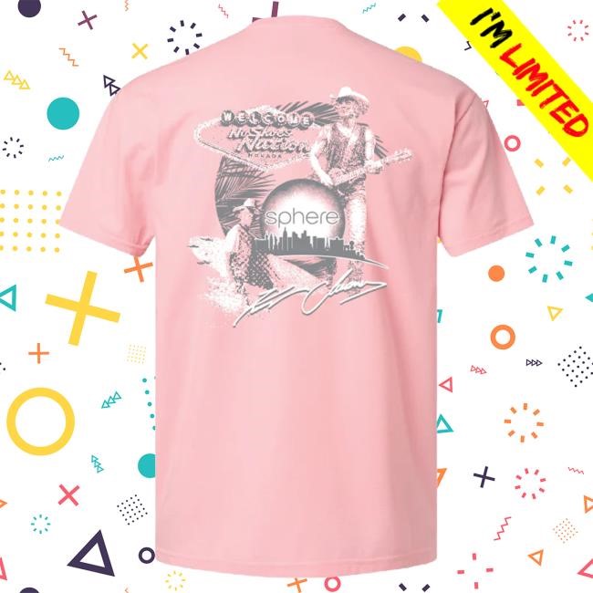 Official Kenny Chesney Palm Leaf T Shirt - Heather Light Pink