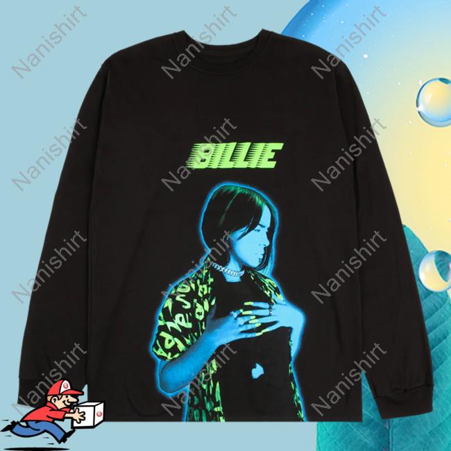 Official Billie Eilish Clothing Shop Store Neon Photo Sweatshirt Billieeilish Merch