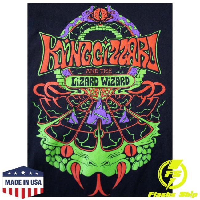 Official Doom Records Merch Store Shop King Gizzard and The Lizard Wizard Snake Mountain Attractive Shirt