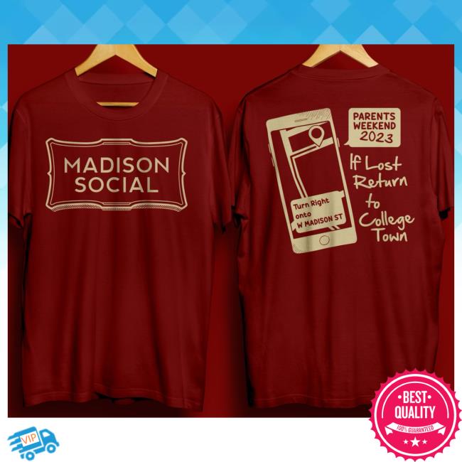 Madisonsocial Shop Merch Parents Weekend 2023 T-Shirts