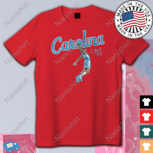 Unc Basketball Carolina Caleb Love Dunk Tee Carolina Caleb Love Dunk Hoodie