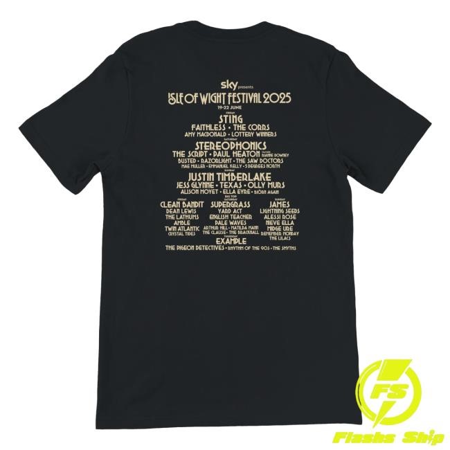 Isle of Wight Festival 2025 Event T Shirt White 2025 Isle Of Wight Festival Official