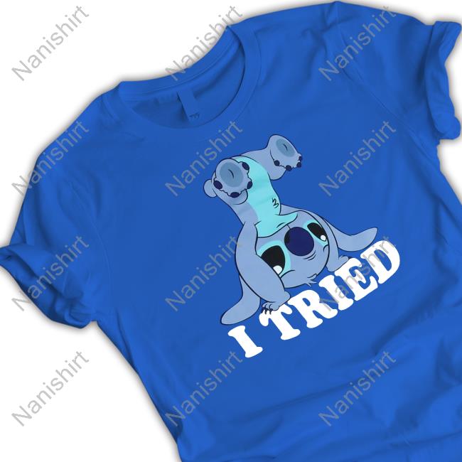 Official Sam J Cohn Lilo & Stitch I Tried Stitch T Shirts