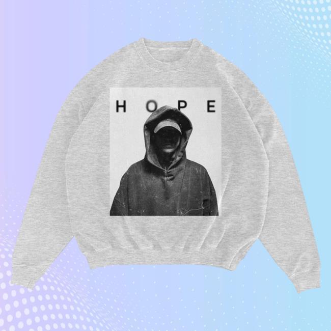 Official Nf Real Music Merch Store Ash Grey "Hope" Long Sleeve Tee Nfrealmusic Shop