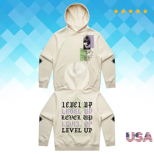Official Level Up Merch Store Level Up - Solar Summer Midweight Crew neck Sweatshirt Levelupdub