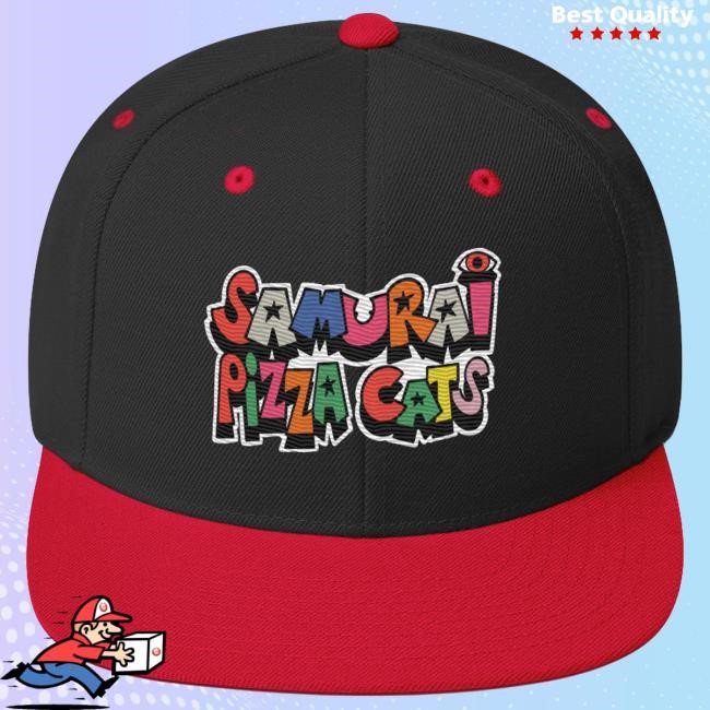 Samurai pizza Cats - Snapback Hat Black/Pink | Bull Airs Official | BullAirs