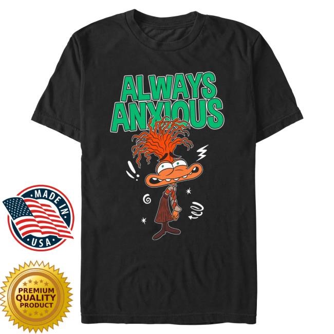 Amc Theatres | The Shop - Official Amc Theatres Merch | Inside Out 2: Always Anxious Tshirt