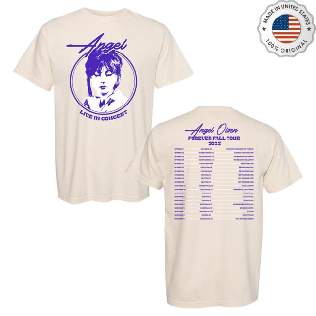 Official Hello Merch Angel Olsen Live In Concert T-Shirt AngelOlsen HelloMerch