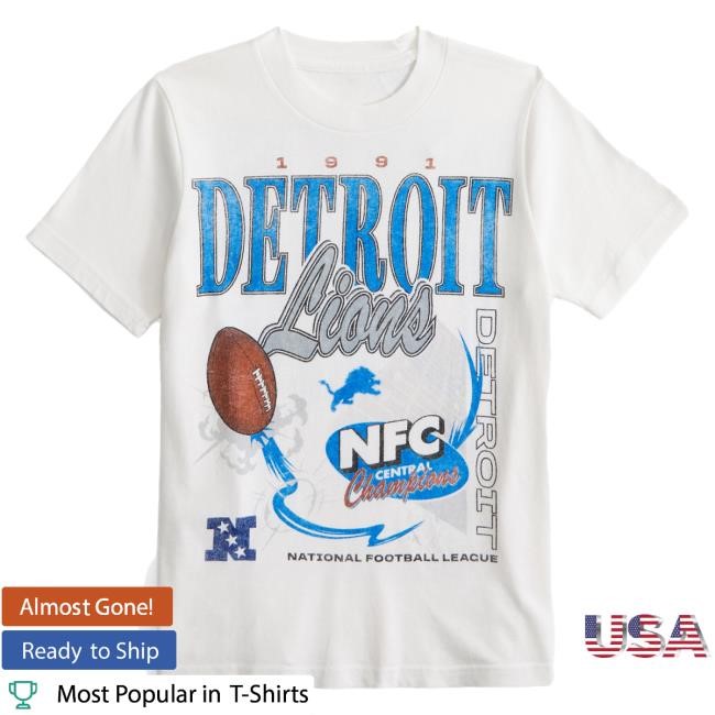 Official Abercrombie And Fitch detroit lions graphic Top Shirt NFL by Abercrombie