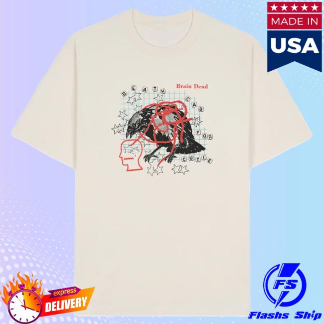 Brain Dead X Death Cab For Cutie New T-Shirt - Natural
