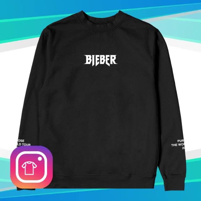 Justin Bieber Merch Purpose Tour Crewneck