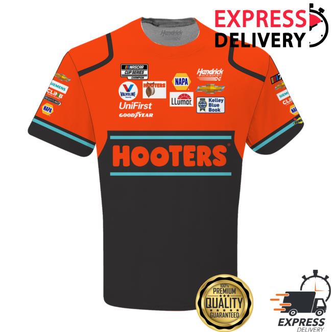 Official Nascar Store Merch Shop hase Elliott Hendrick Motorsports Team Collection Orange/Black Sublimated Uniform Shirts