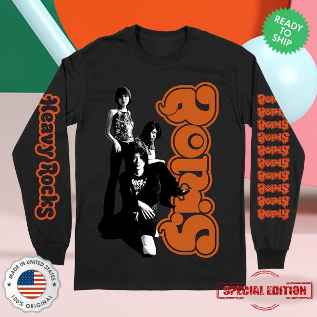 Death Wish Store Deathwish Inc Boris Heavy Rocks Black Long Sleeve T Shirt Deathwishinc
