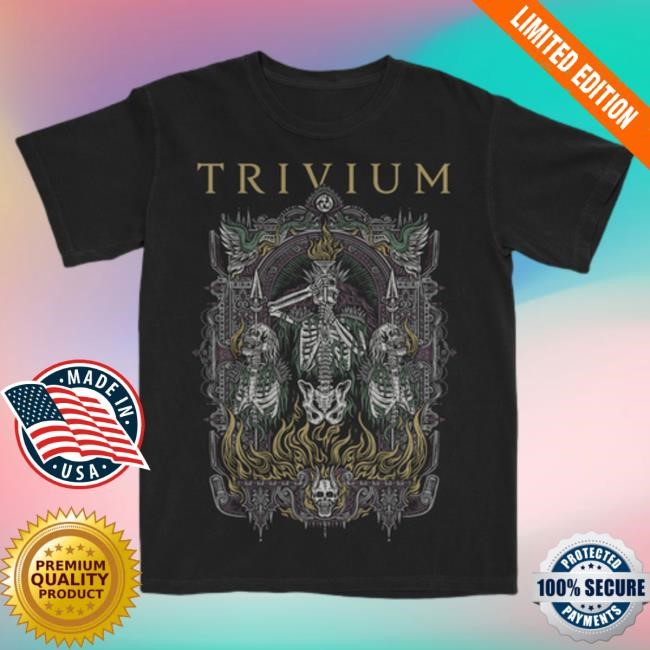 Official Trivium Merch Store Trivium Skelly Frame Shirt
