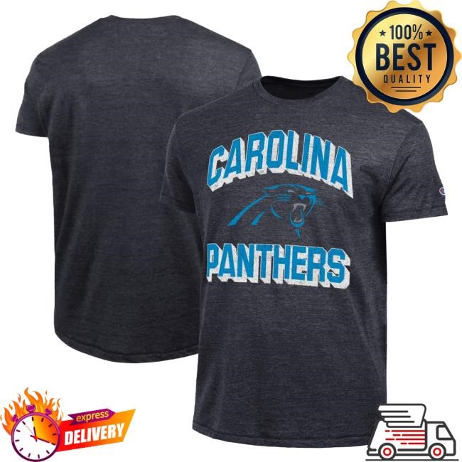 Carolina Panthers Champion NFL Football Stadium Tri-Blend Long Sleeve Carolina Panthers Champion NFL Football Stadium Tri-Blend Long Sleeve