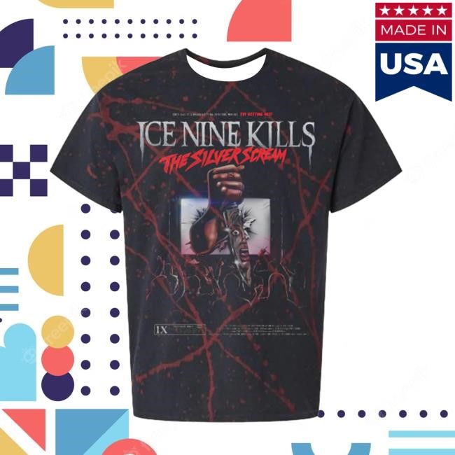 Ice Nine Kills Silver Scream Splatter Shirt Ice Nine Kills Merch Shop